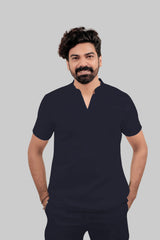MedEase Wear ban neck design Scrubs - Men (Navy)